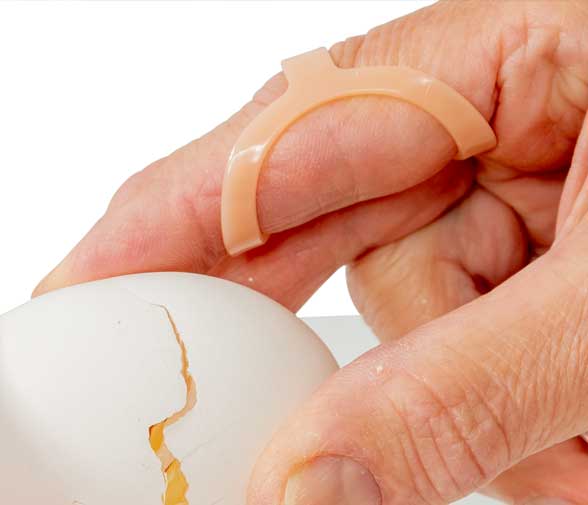 oval ring splints for arthritis, mallet finger, trigger finger, jammed finger and more